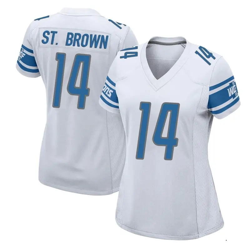 Men's Nike Amon-Ra St. Brown White Detroit Lions Vapor F.U.S.E.