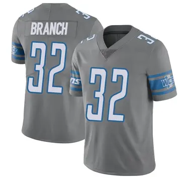 Men's Nike Brian Branch Blue Detroit Lions 2023 NFL Draft Pick Game Jersey